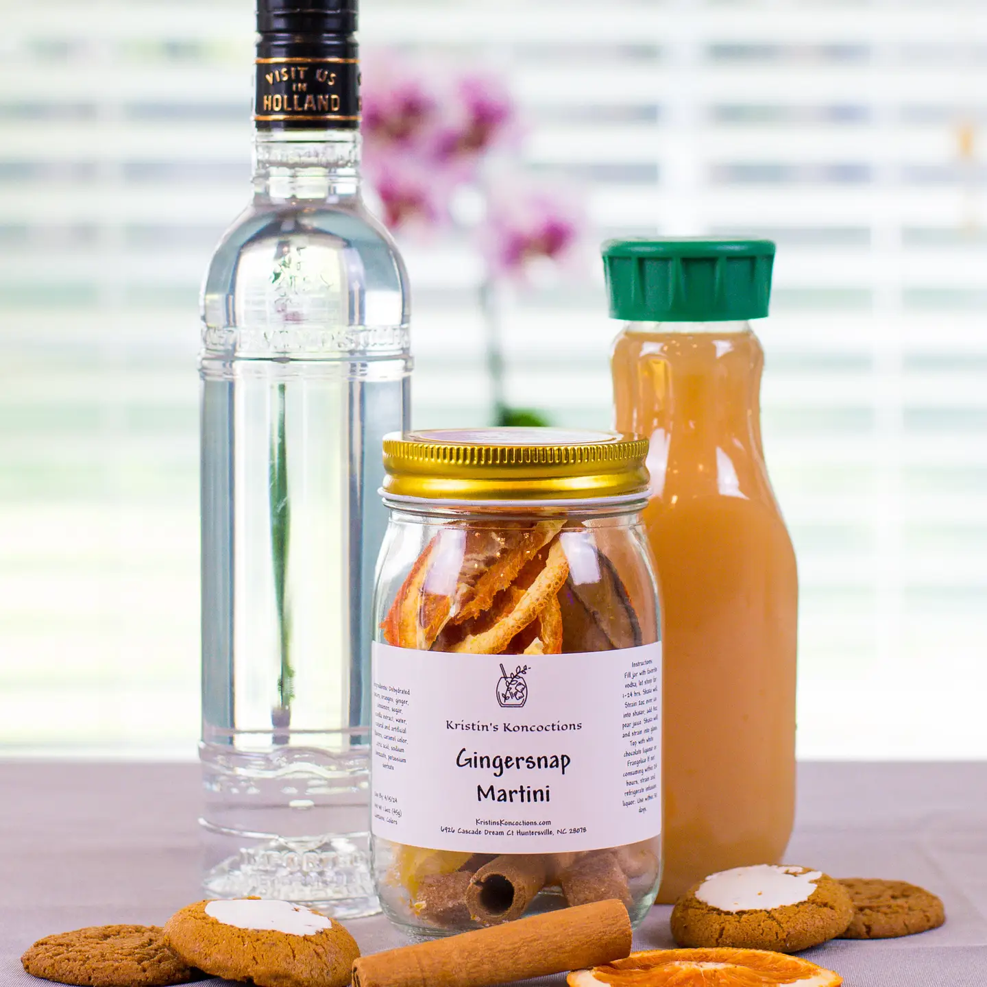 Gingersnap Martini DIY cocktail infusion kits