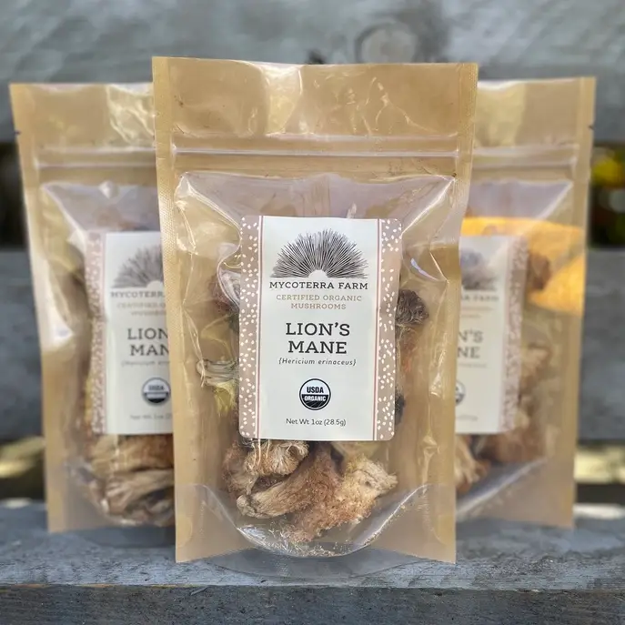 Certified Organic Dried Lion's Mane
