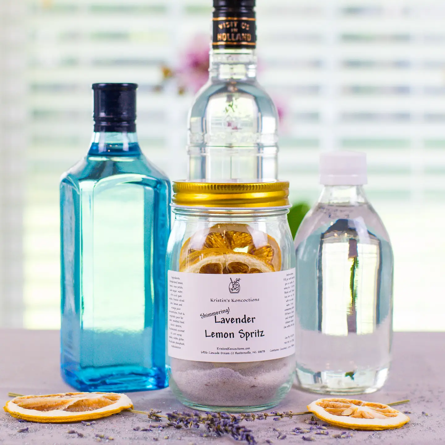 Shimmering Lemon Lavender Spritz DIY cocktail infusion kits