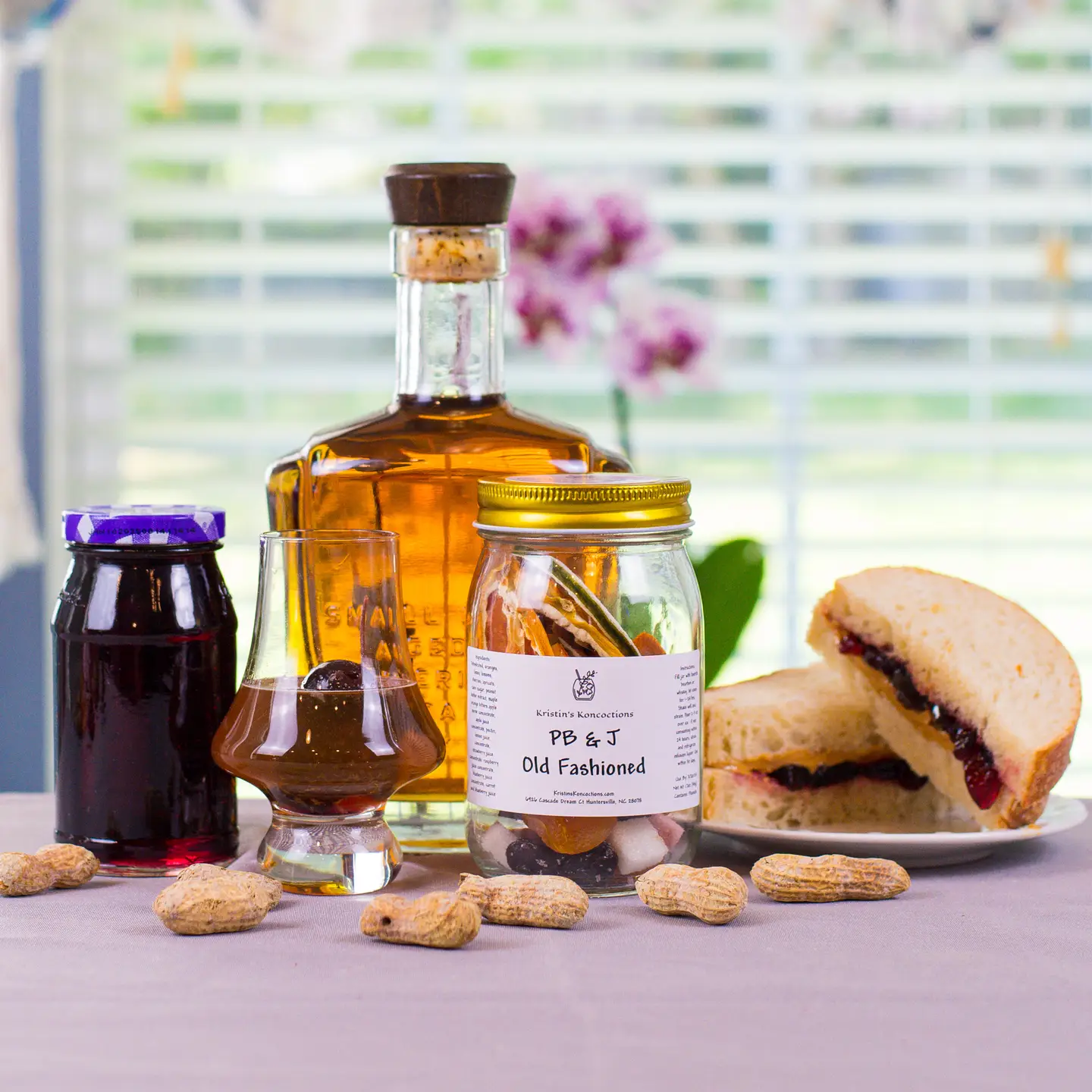 PB&J Old Fashioned DIY cocktail infusion kits