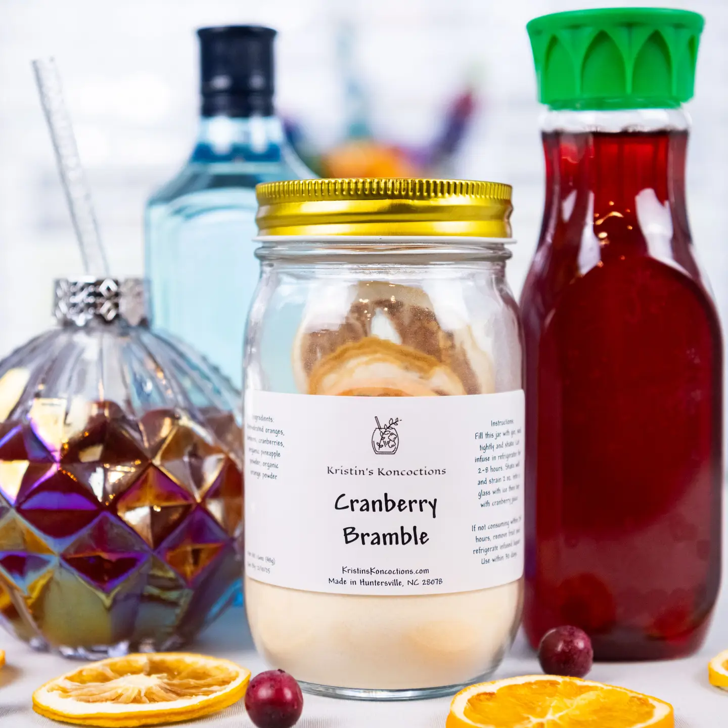 Cranberry Bramble DIY cocktail infusion kits