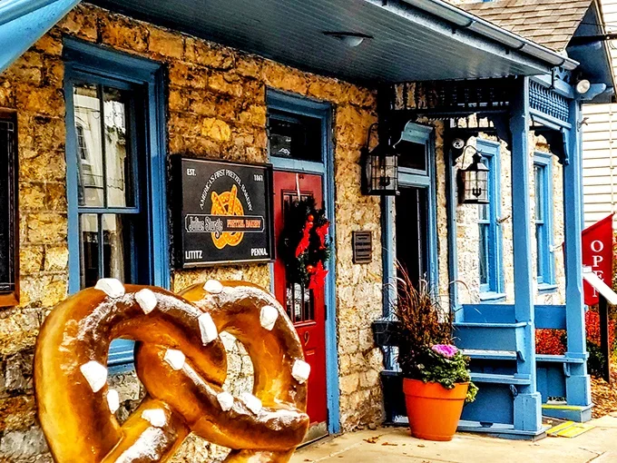 Julius Sturgis Pretzel Bakery in Lititz, Pennsylvania