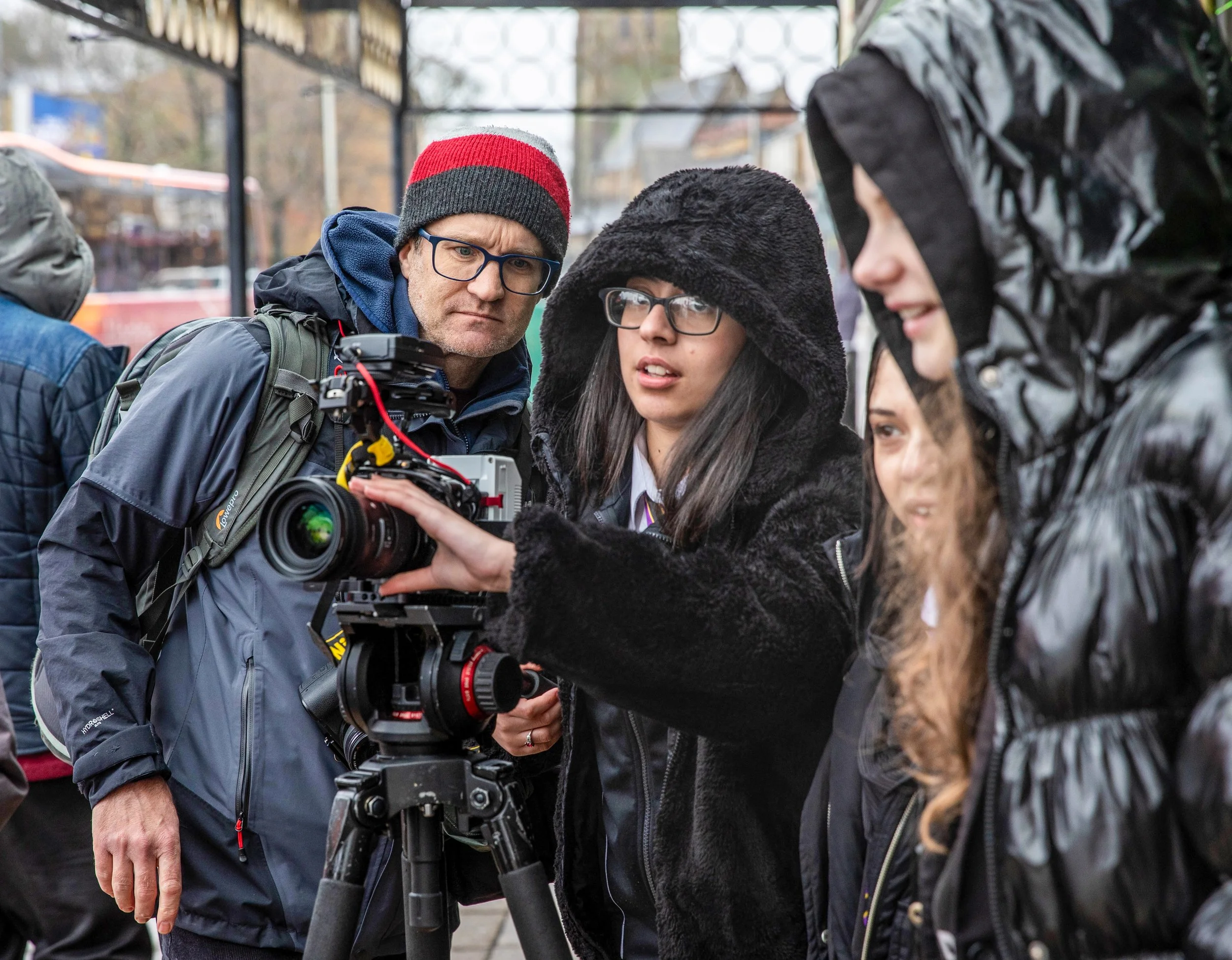 Pupils filming in Nelson 2.jpg