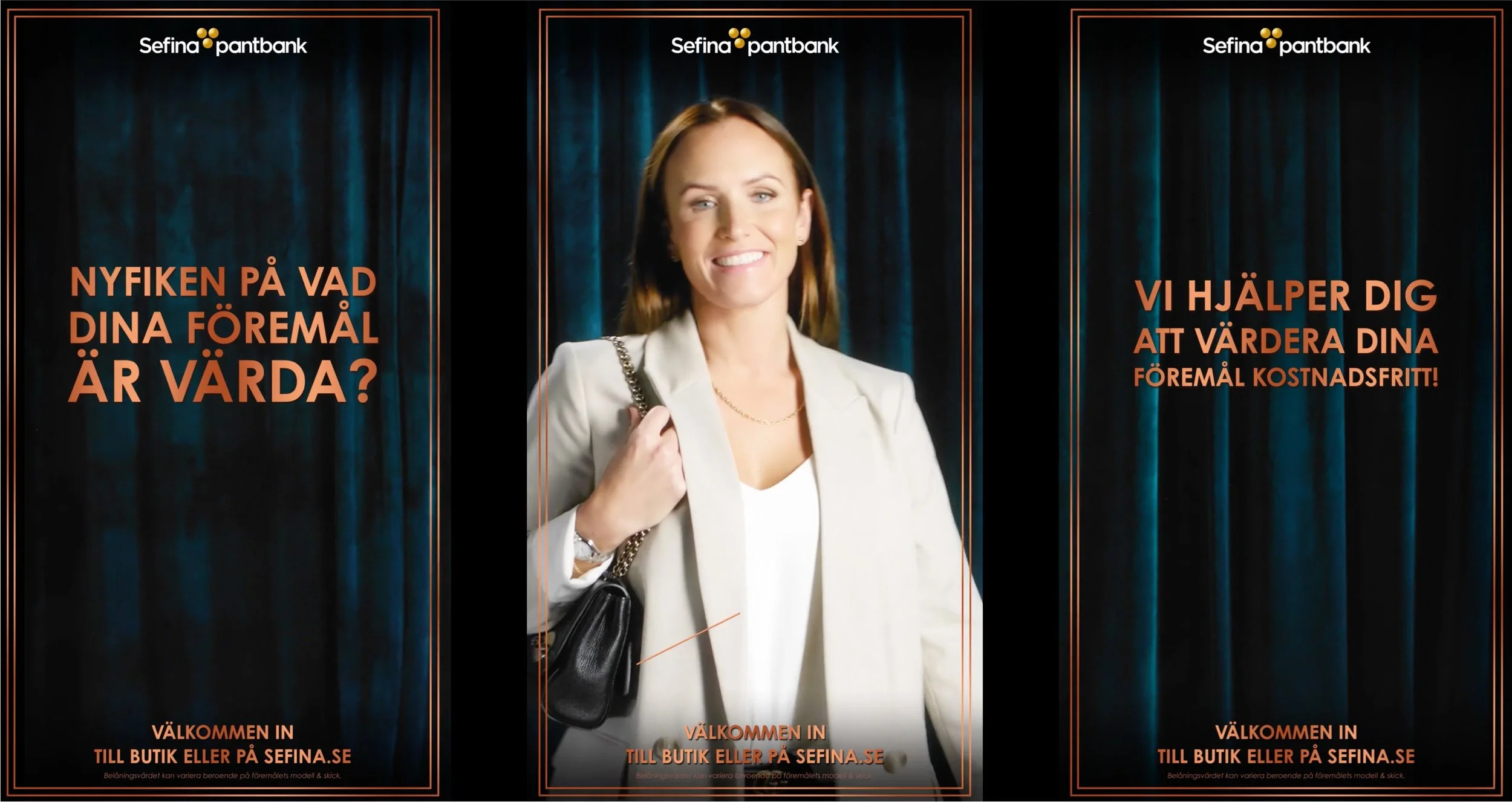 Sefia Pantbank Commercial campaign in the Metro
