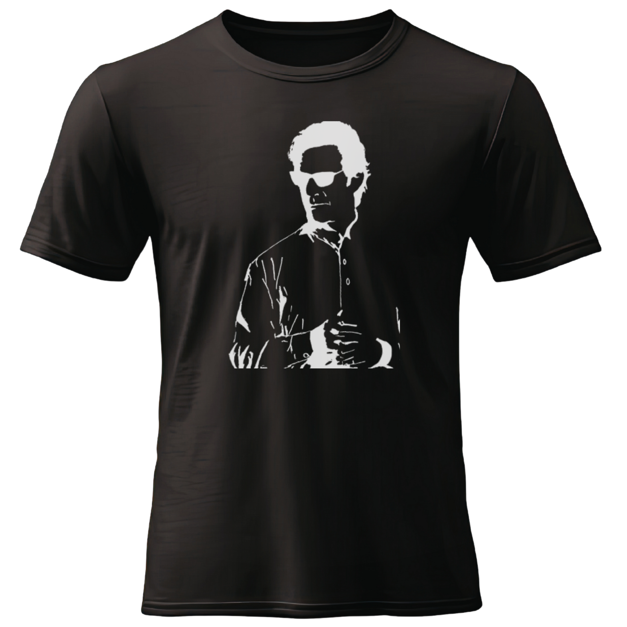 Khan Portrait T-Shirt Premium Quality Unisex Regular Fit Black