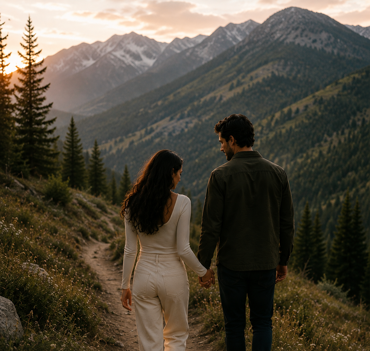 Couple strengthening their relationship through couples therapy.