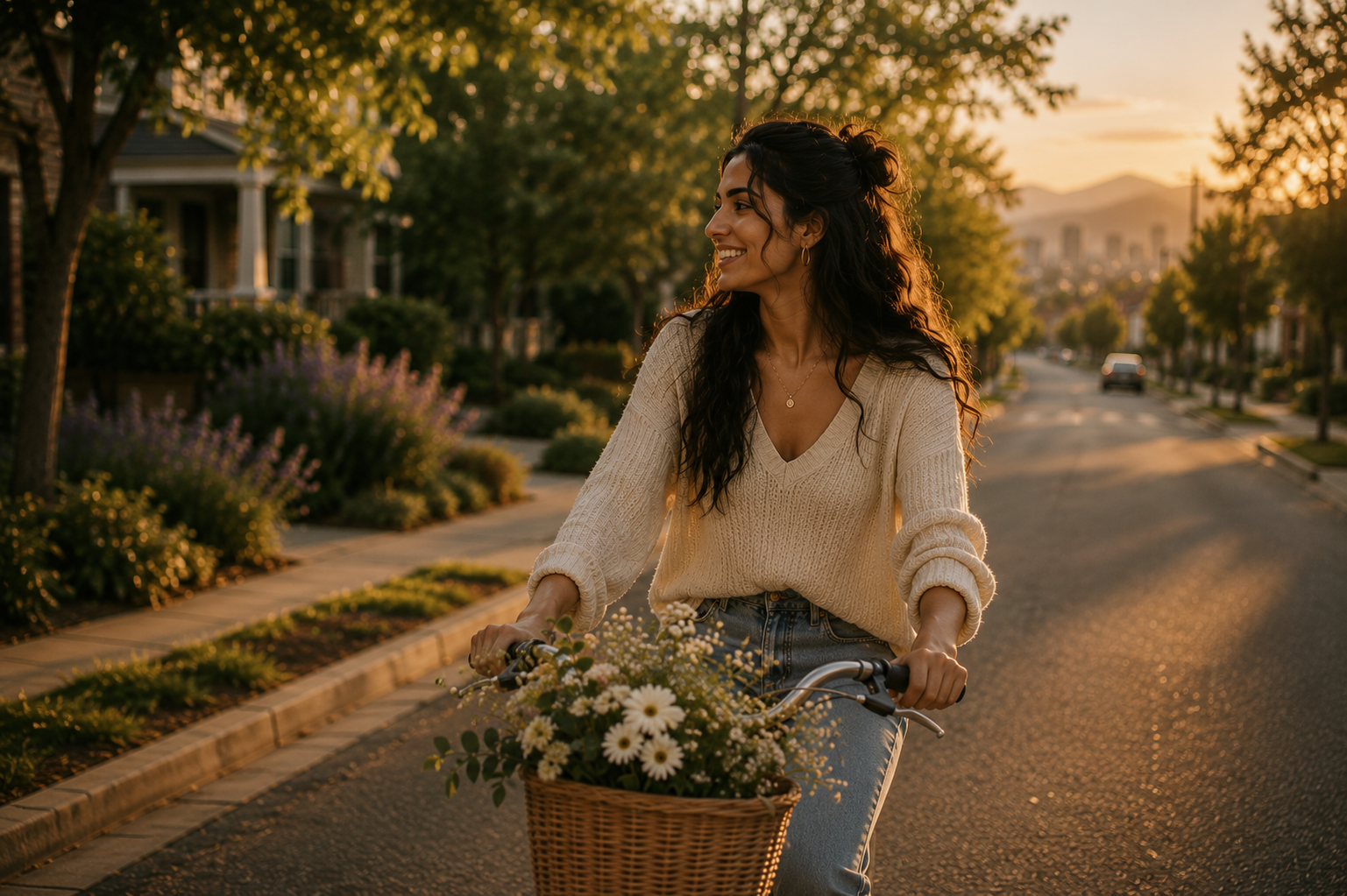 Woman practicing self-care after beginning therapy.
