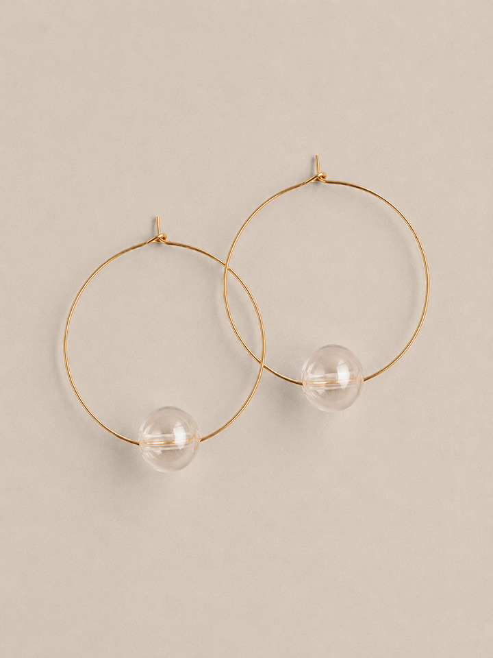 Bubble Bauble Hoop Earrings - Gold