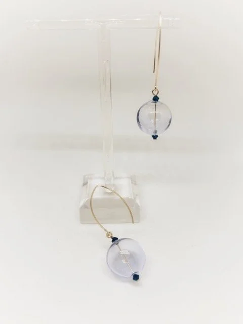 Purple Bauble Drops - Gold