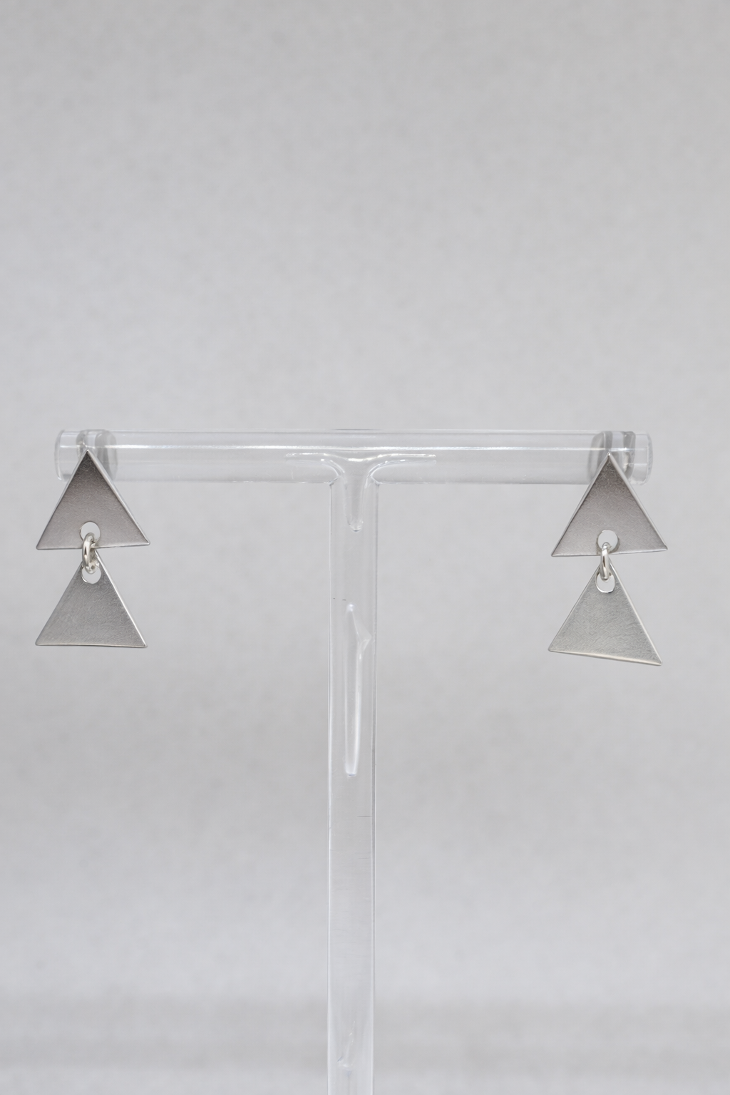 Double Triangle - Silver Drops
