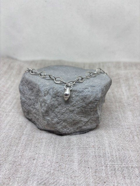Silver Conch Shell Bracelet