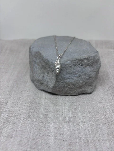 Silver Conch Shell Necklace