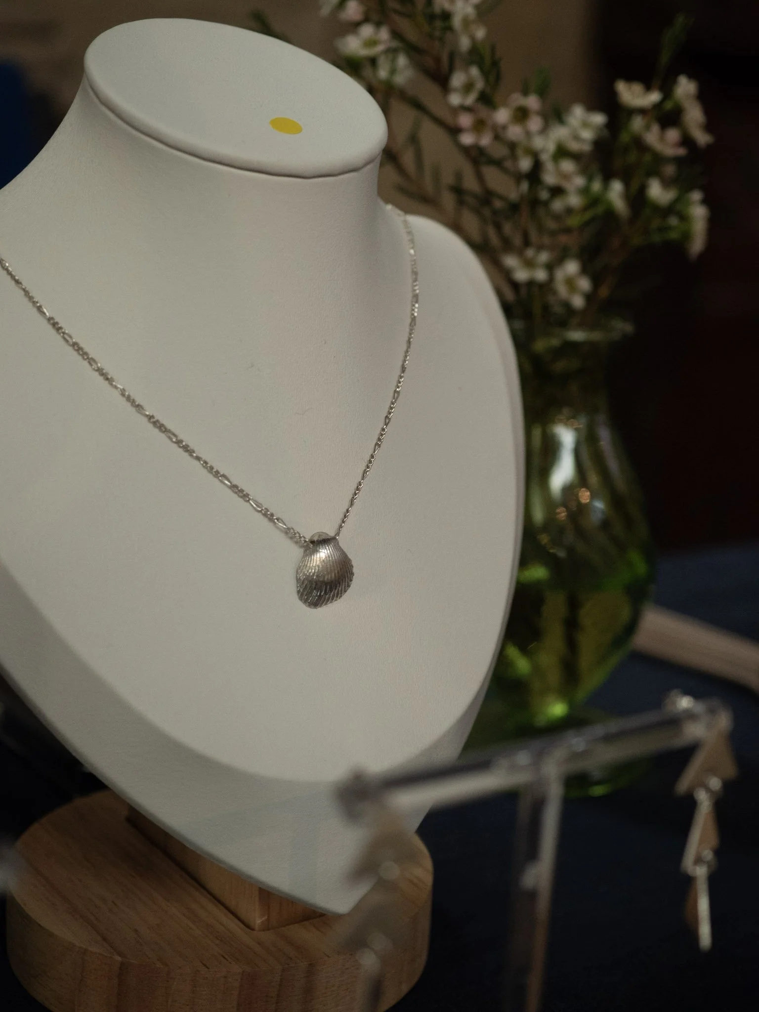 Silver Cockle SHell Necklace.jpg