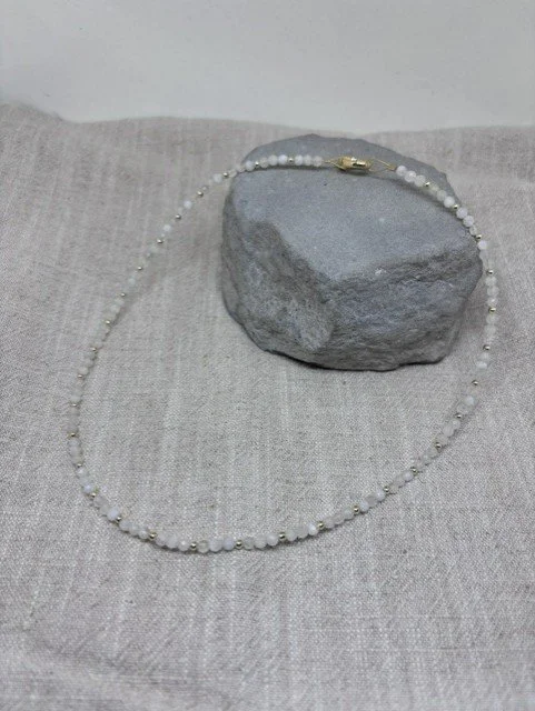 White Moonstone Necklace