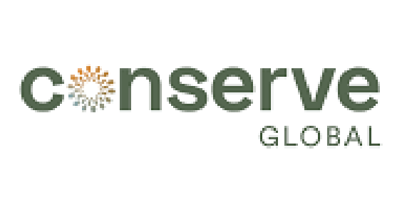 Logo for Conserve Global featuring stylized earth design in the letter 'o' and green text.