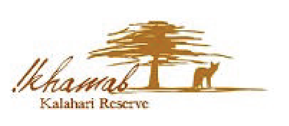 Khamad Kalahari Reserve logo with a tree, a small animal, and stylized text.