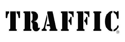 The word 'TRAFFIC' in large, black, bold letters