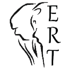 Outline of a woman's face in profile with 'CARE' written vertically next to her