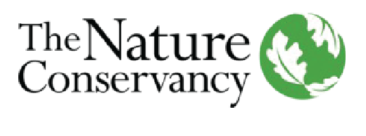 Logo of The Nature Conservancy featuring a green and white globe next to the organization's name.