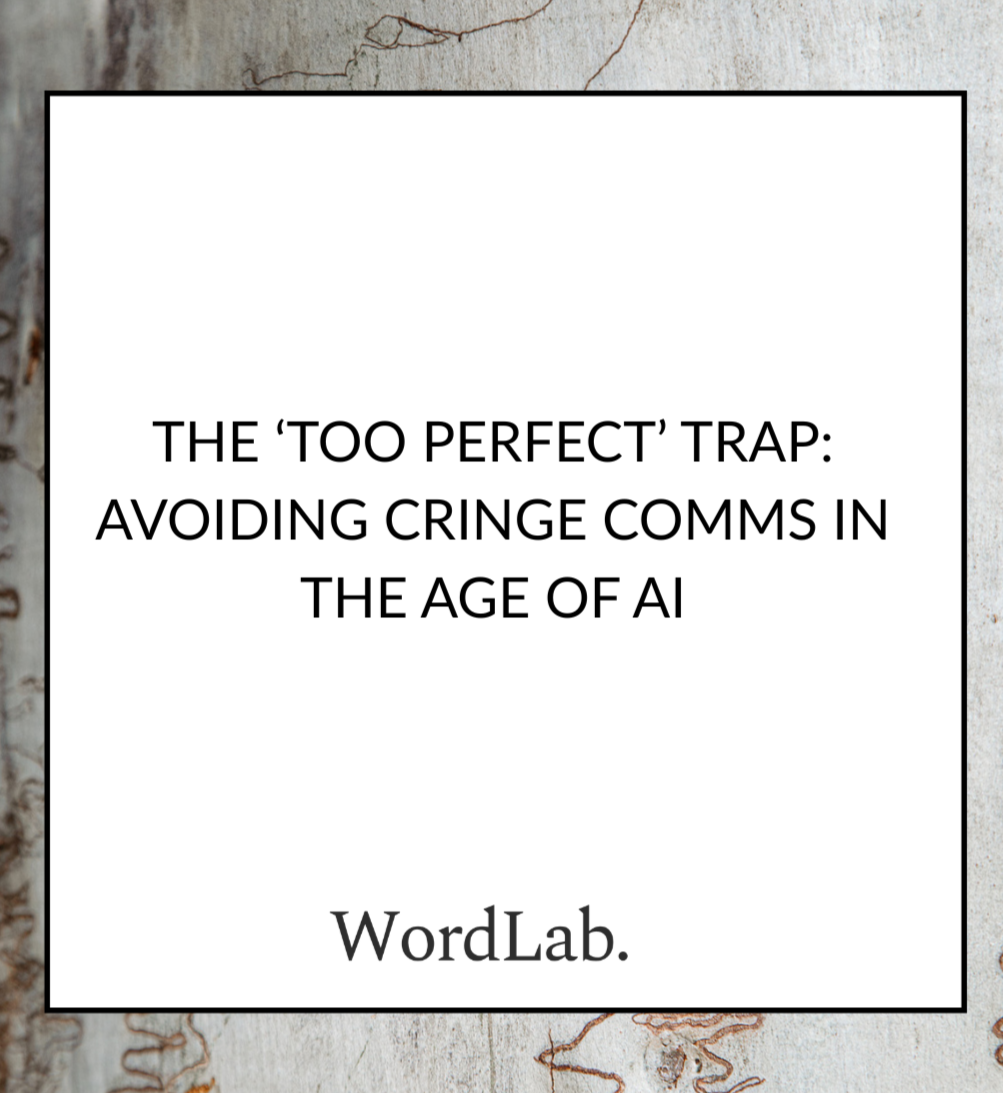 Avoiding cringe comms in the age of AI