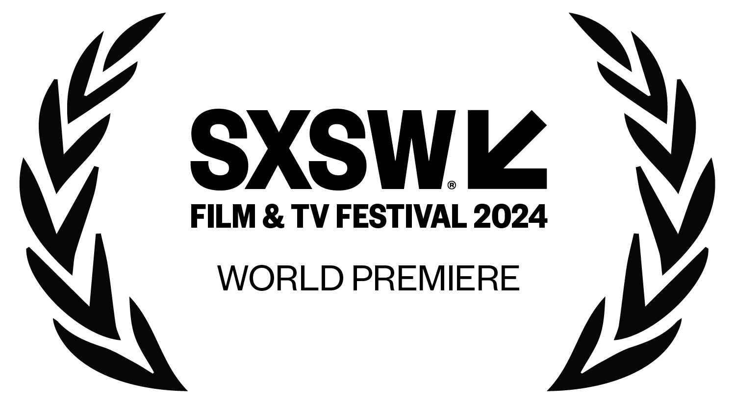 The official logo of the SXSW 2024 Film and TV Festival in Austin, Texas