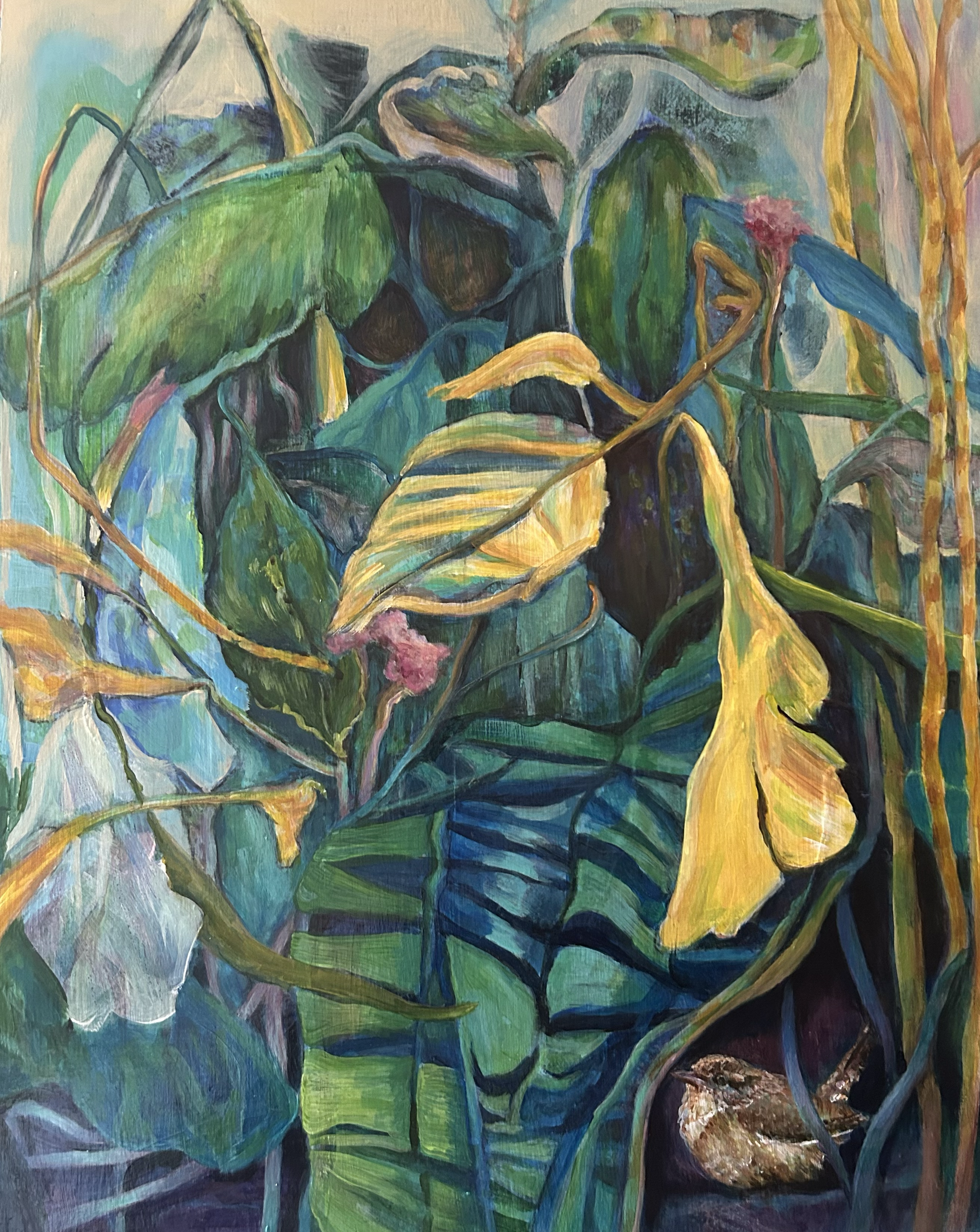 "Refuge"  20x16"  Mixed Media