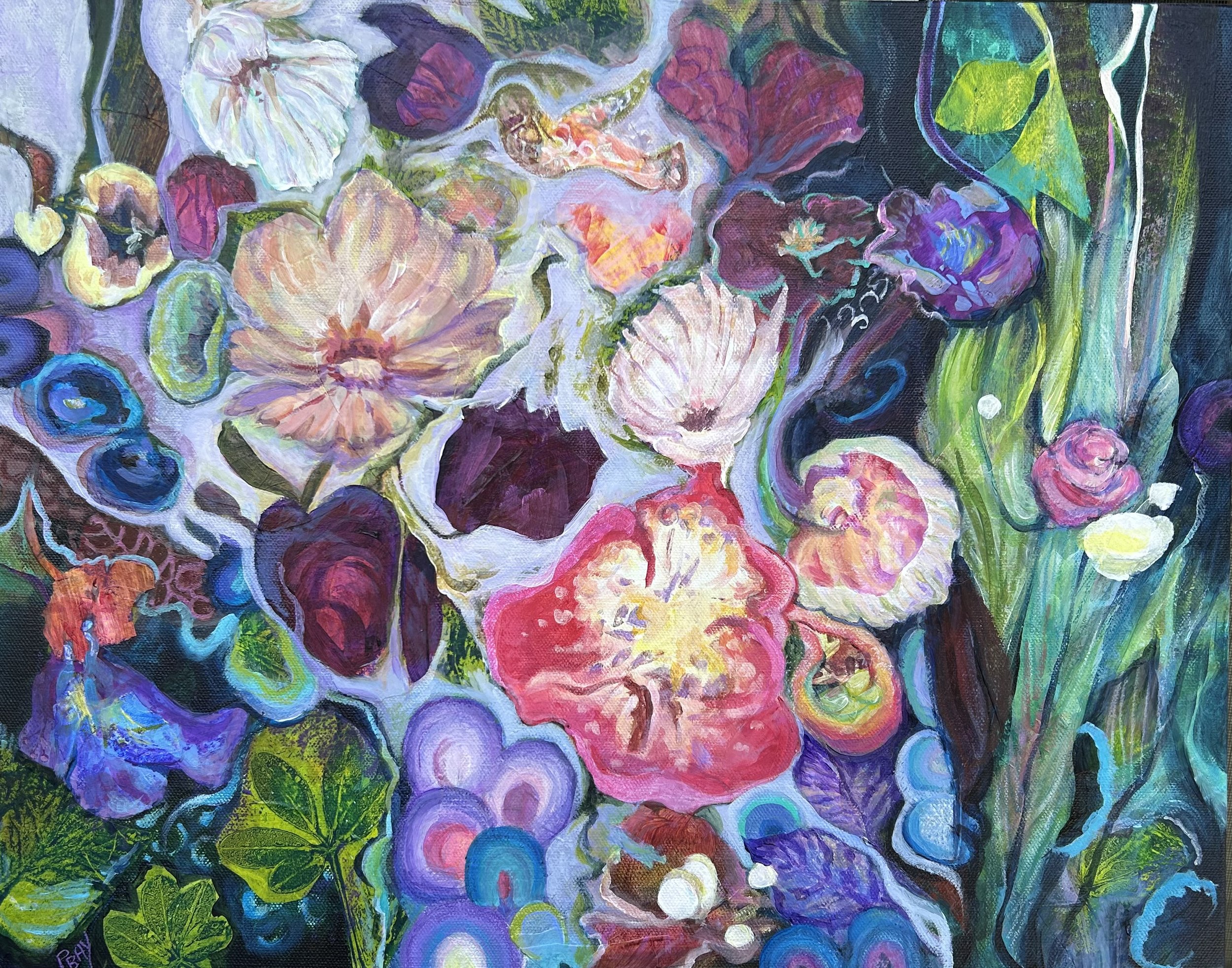 "Abundance"  16x20"  Mixed Media