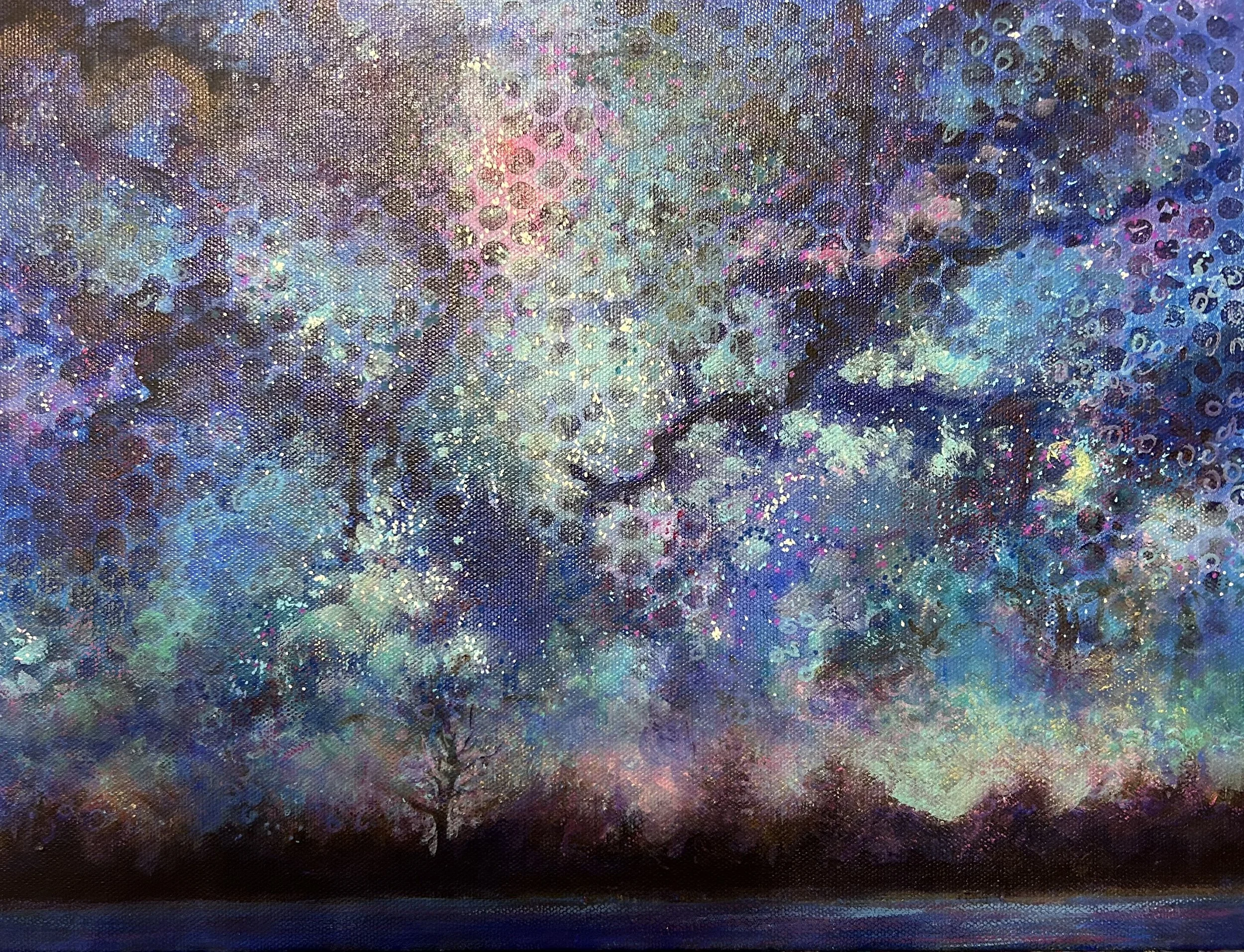 "River Sky"  11x14"  Acrylic