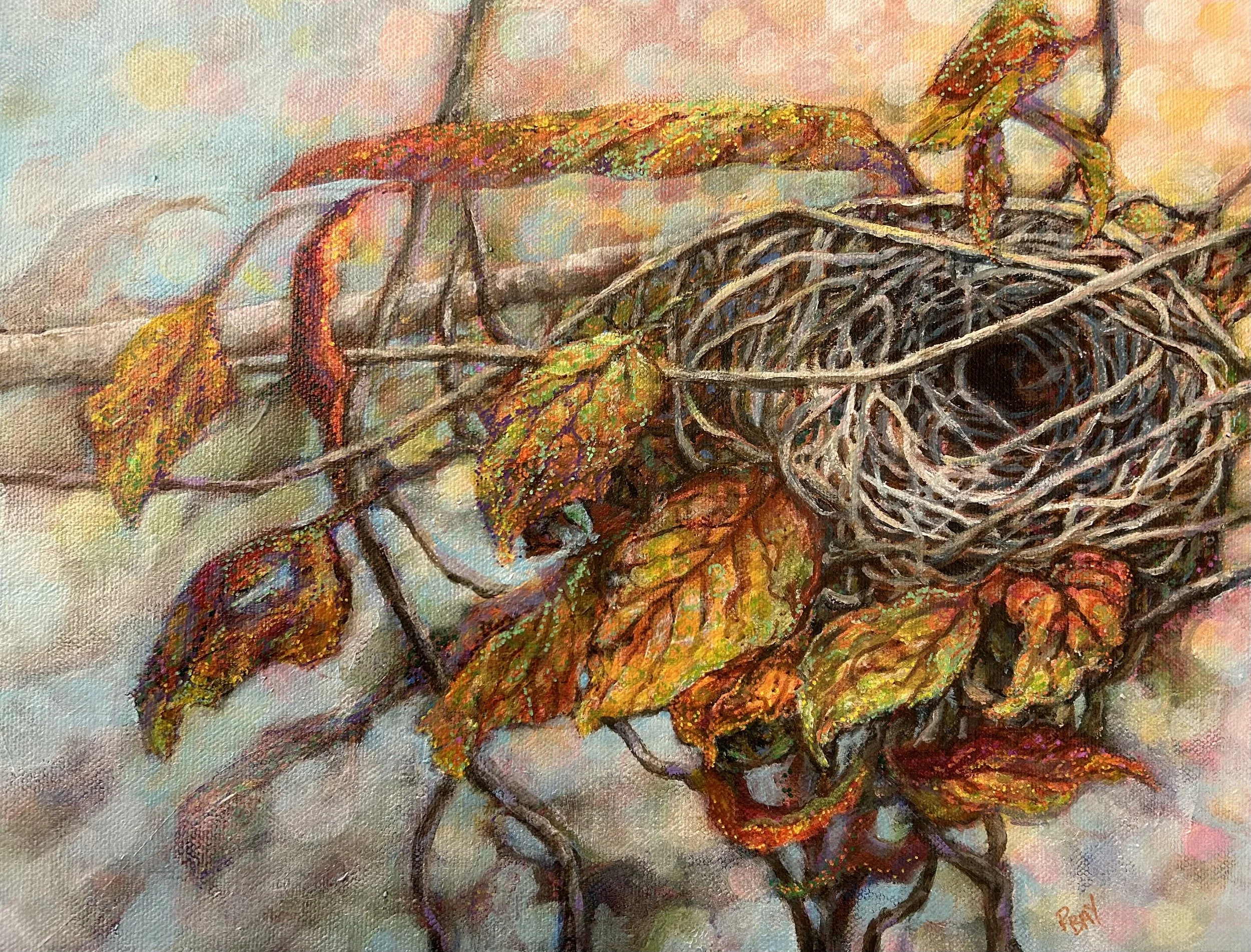 "Vacancy"  11x14"  Mixed Media