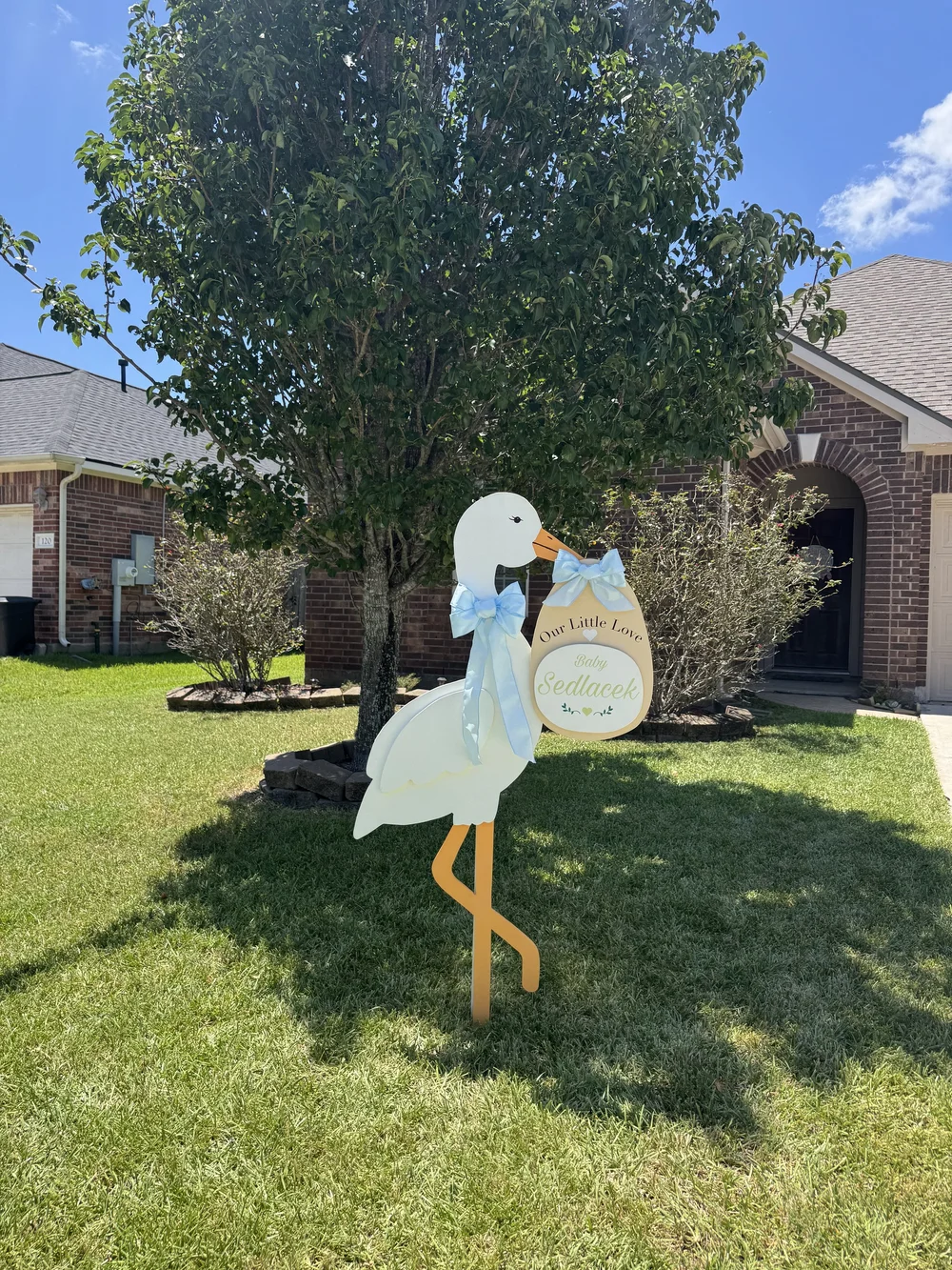 Baby Shower stork display