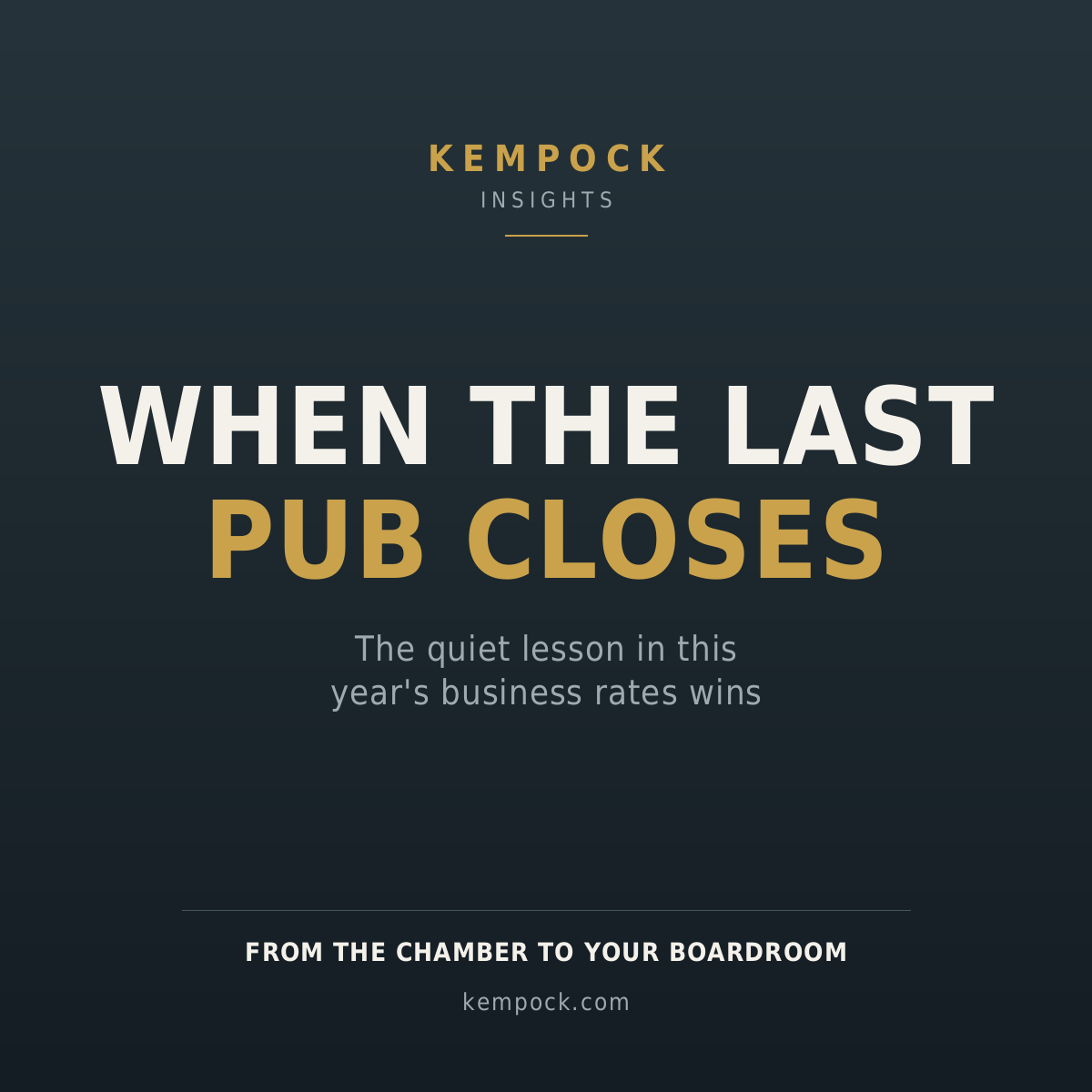 When the last pub closes
