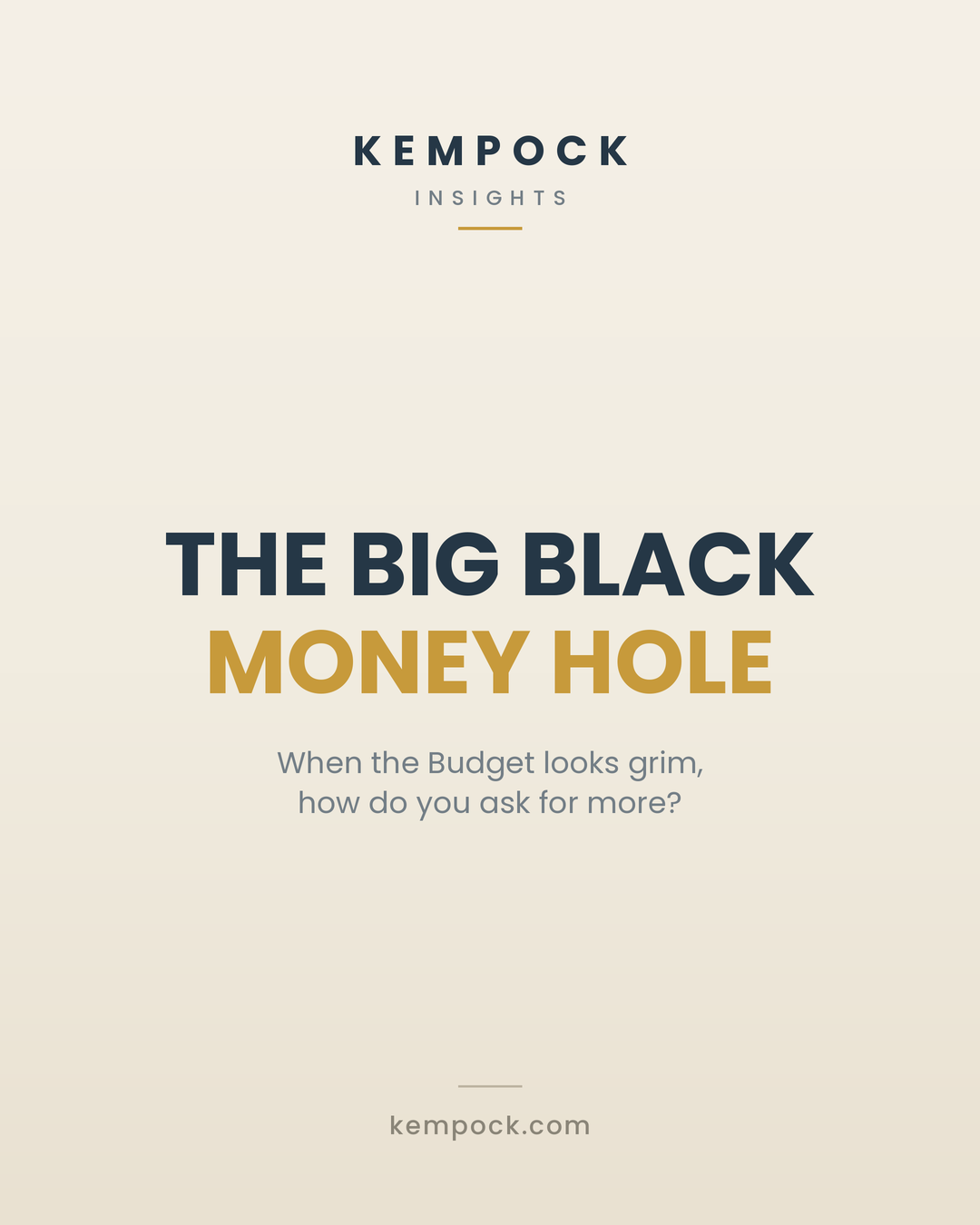 the big black money hole