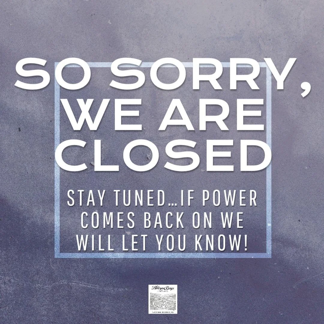 Due to the crazy storm last night, we are without power! If something changes we will let you know🍎🍏🍎🍏