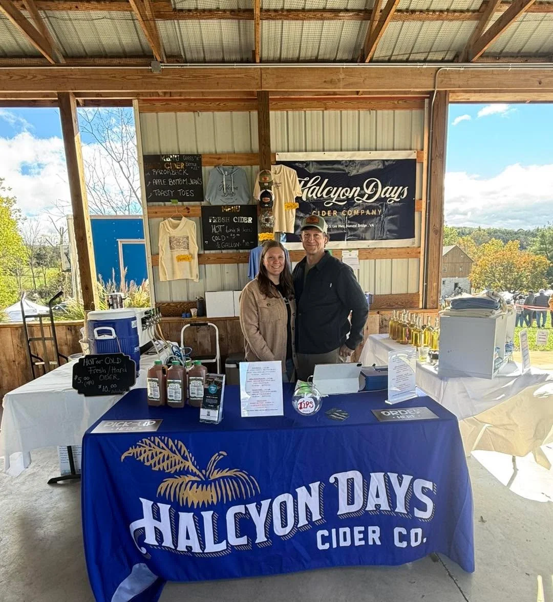 Liz, Jill and Devin are all set up at The Apple
Butter Fest at Wade&rsquo;s Mill! Ryan is holding down the fort at The Cidery!! No Food Truck today but Tall Pines Fellers will be playing at 4:00!  #virginiaciderassociation #naturalbridgeva #lexington