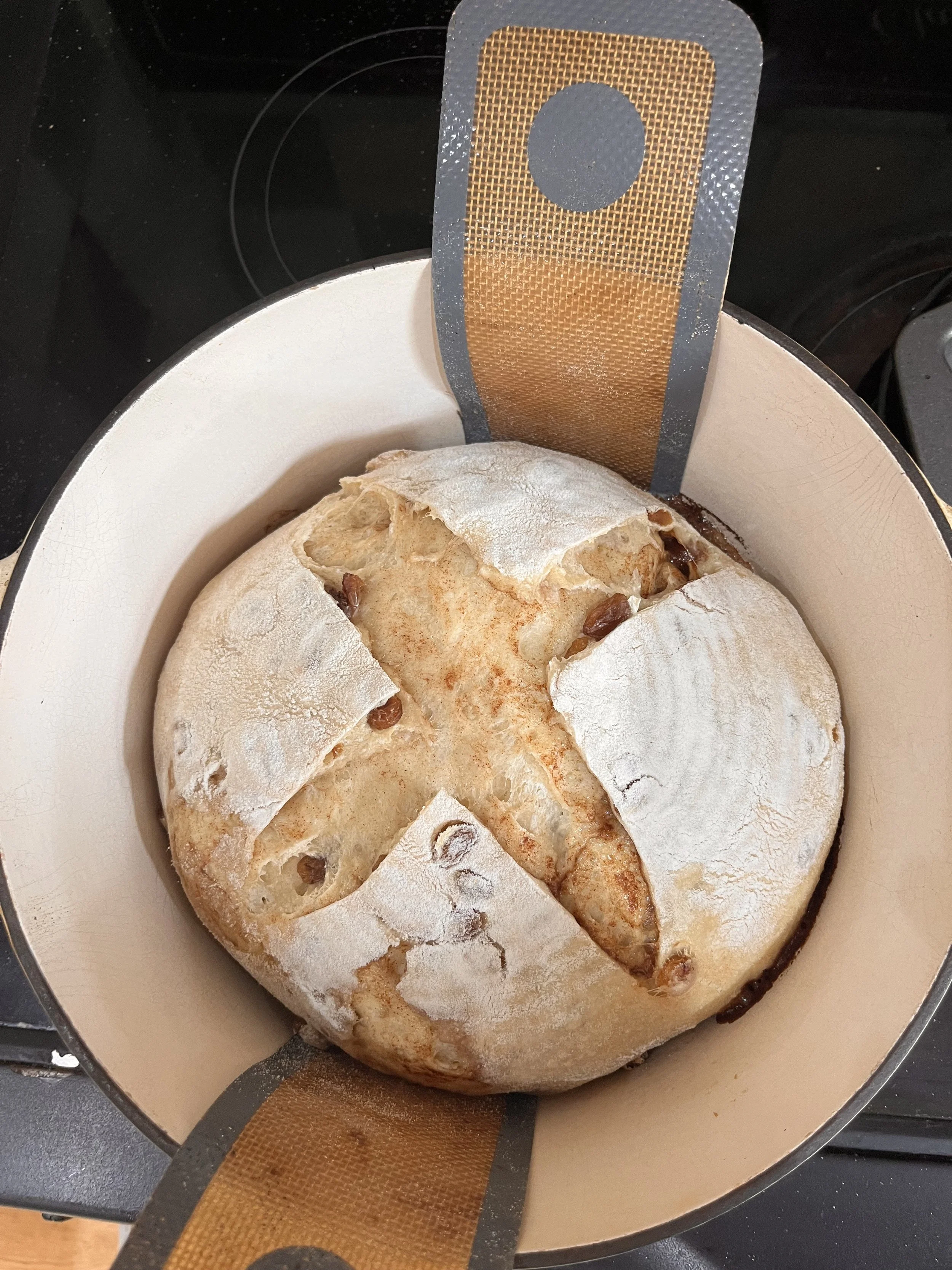 Cinnamon + Raisin Sourdough loaf