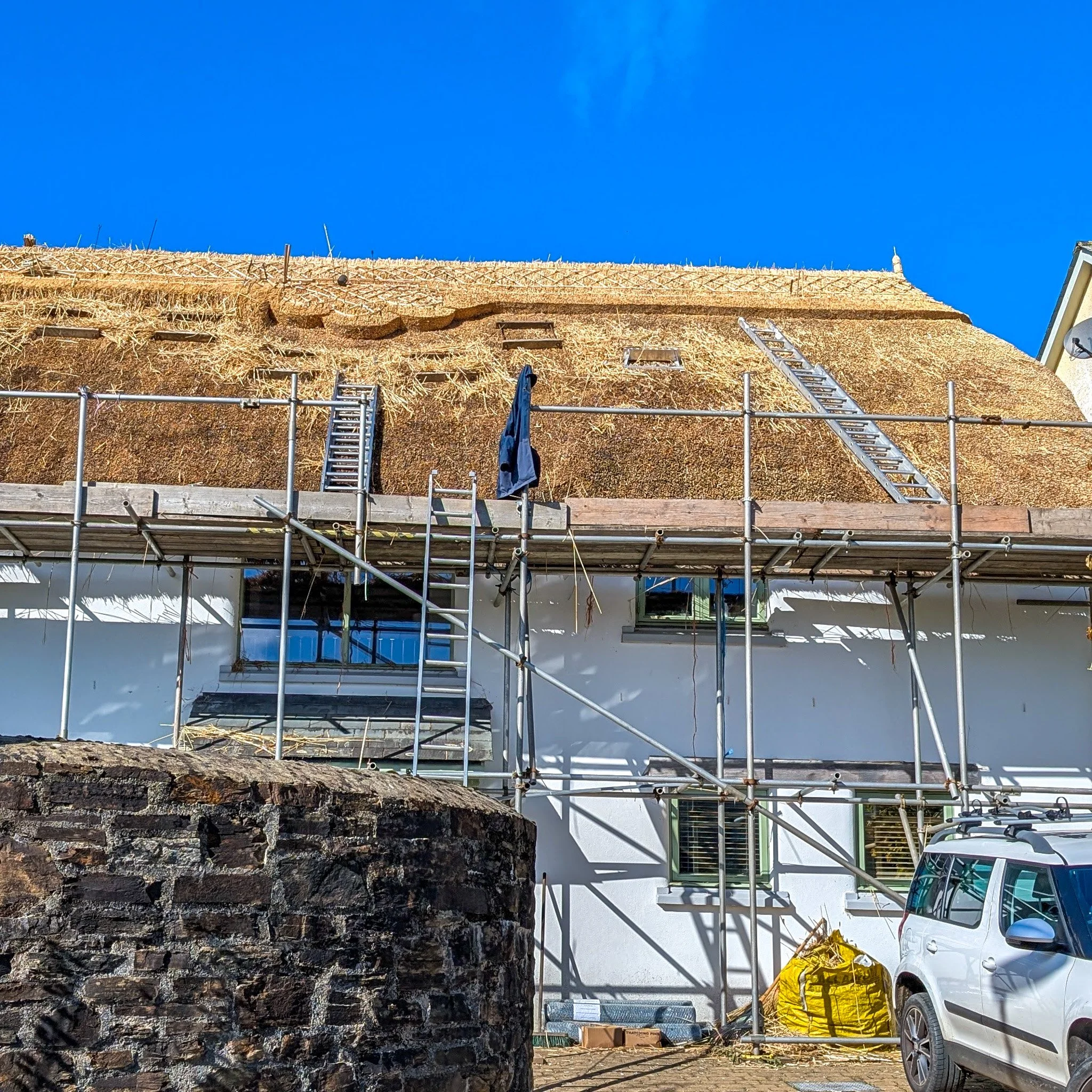 A central pattern block ridge and new water reed coat in South Devon.