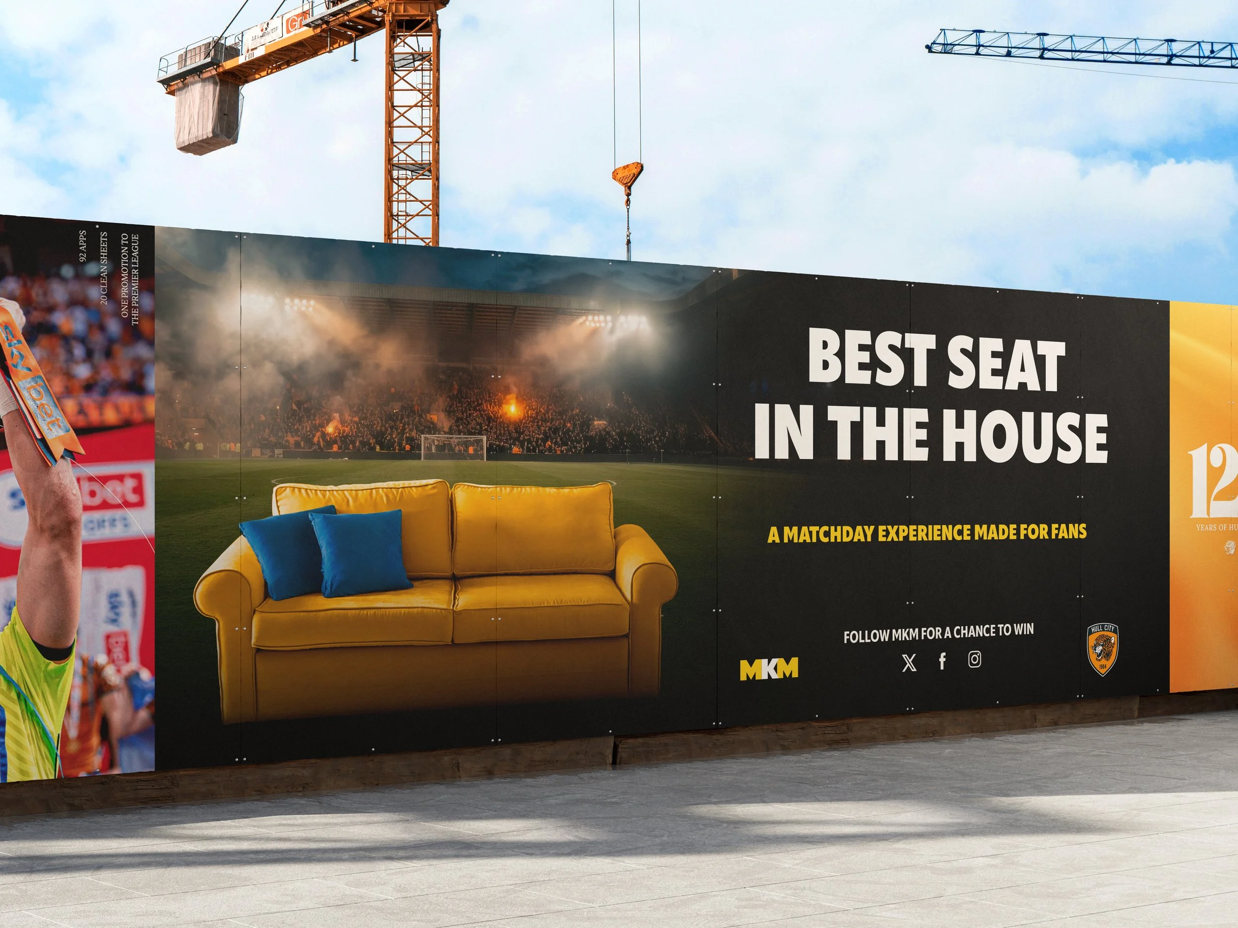 MKM Best Seat in the House match-day experience advertising poster