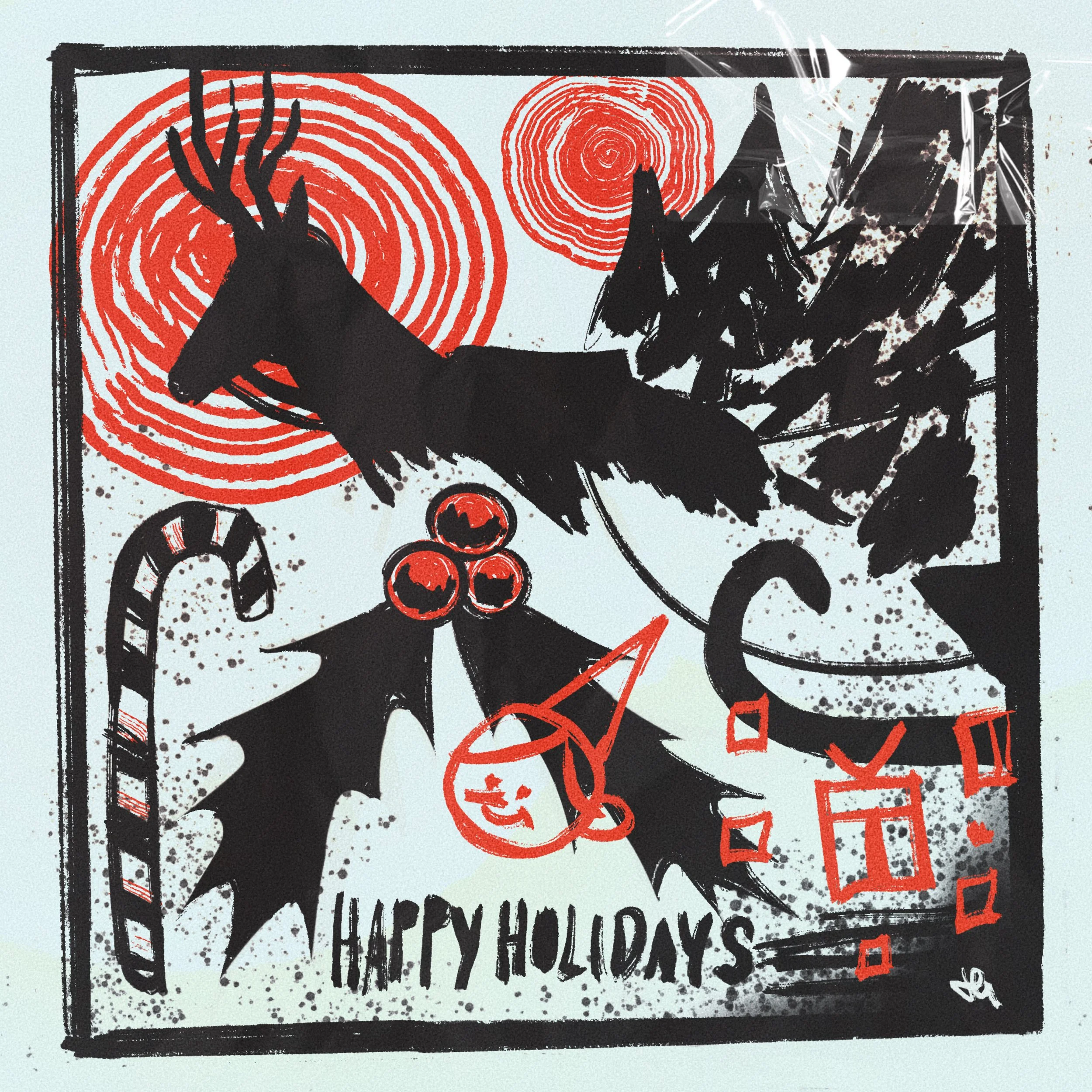 holidays postcard