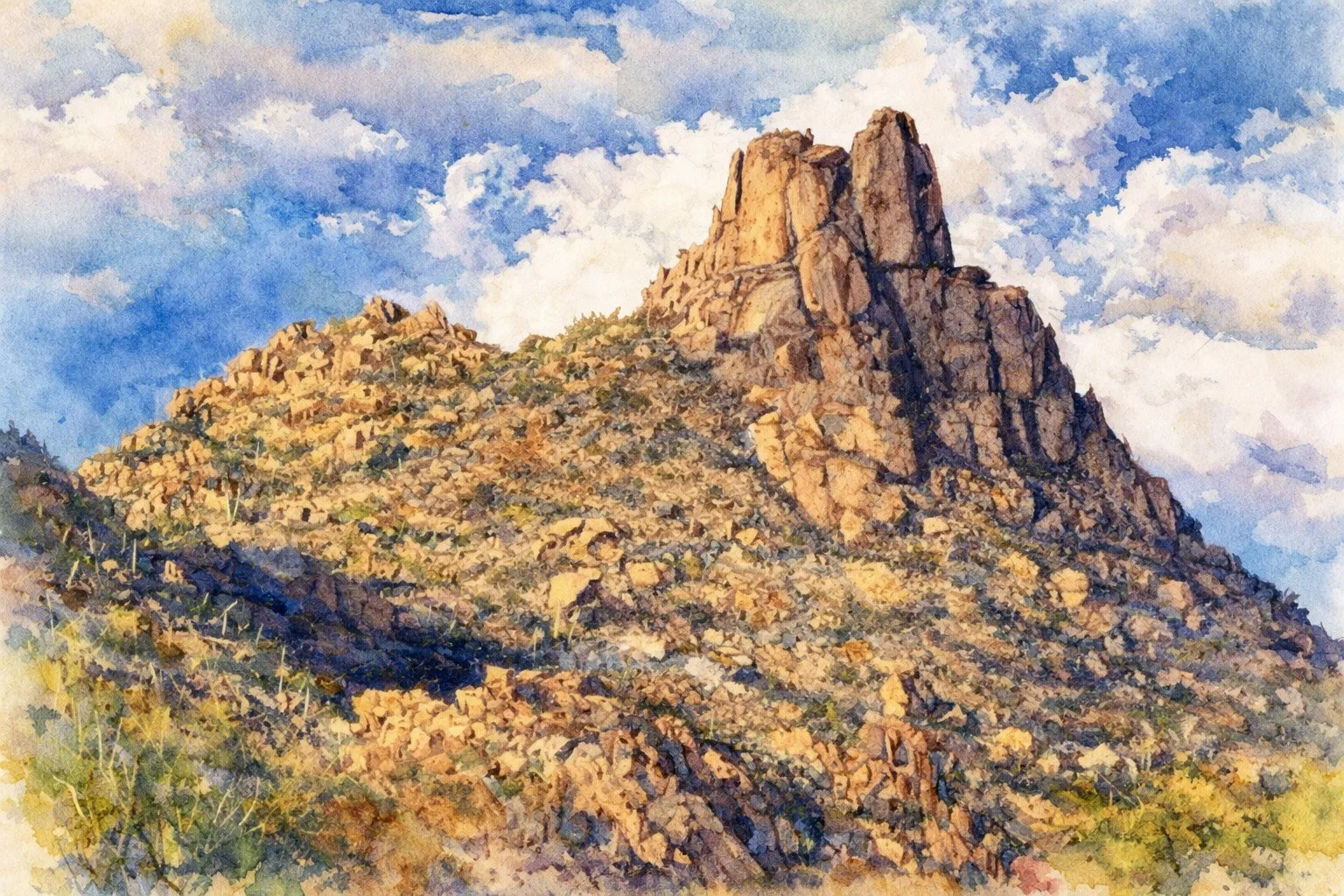 Pinnacle Peak Glory Fine-Art Giclée Print
