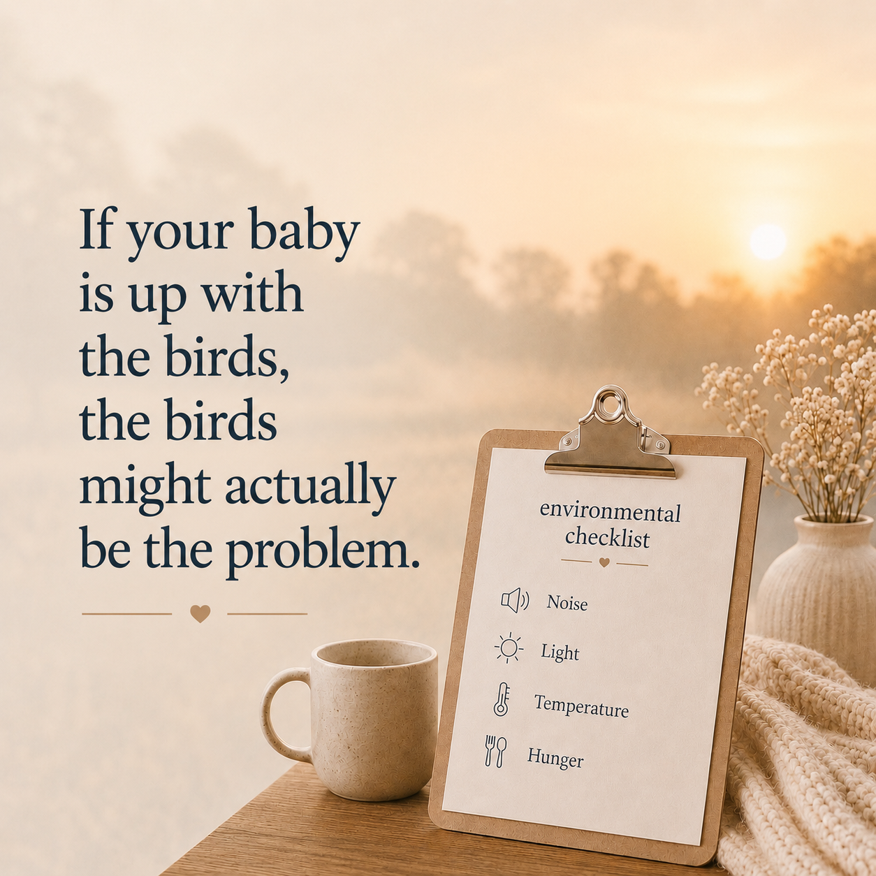 Why Is Your Baby Waking So Early? An Environmental Checklist