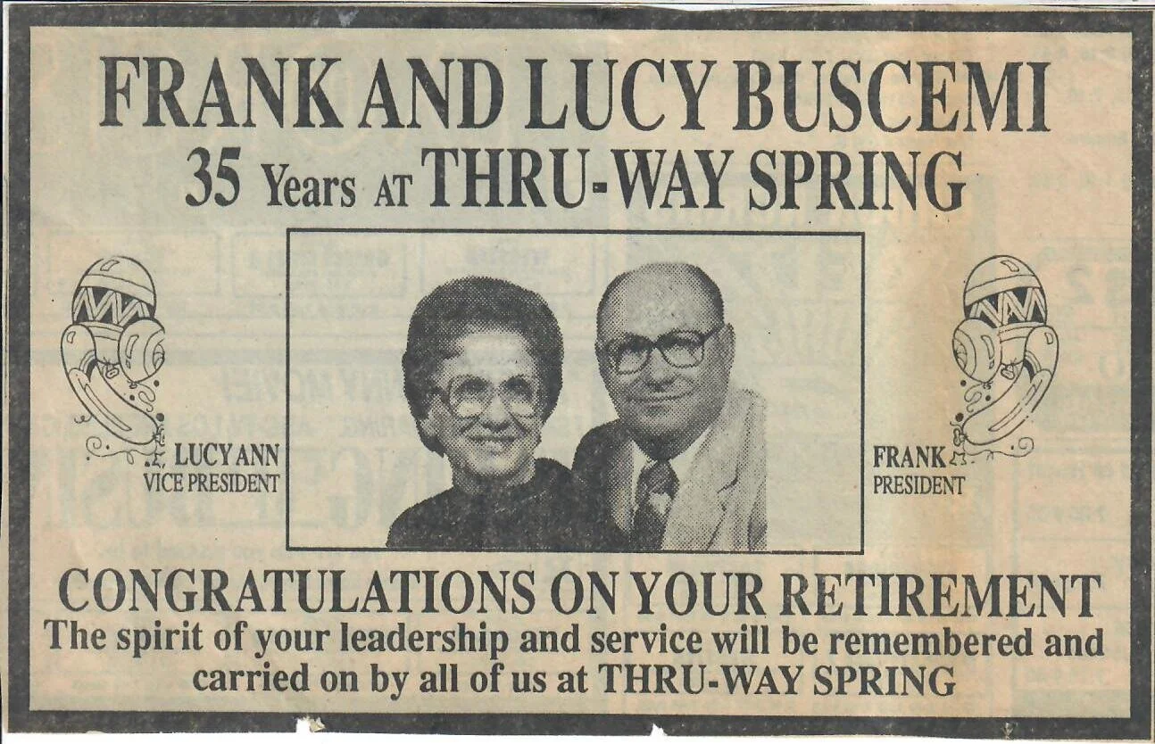 Thru-Way Spring History