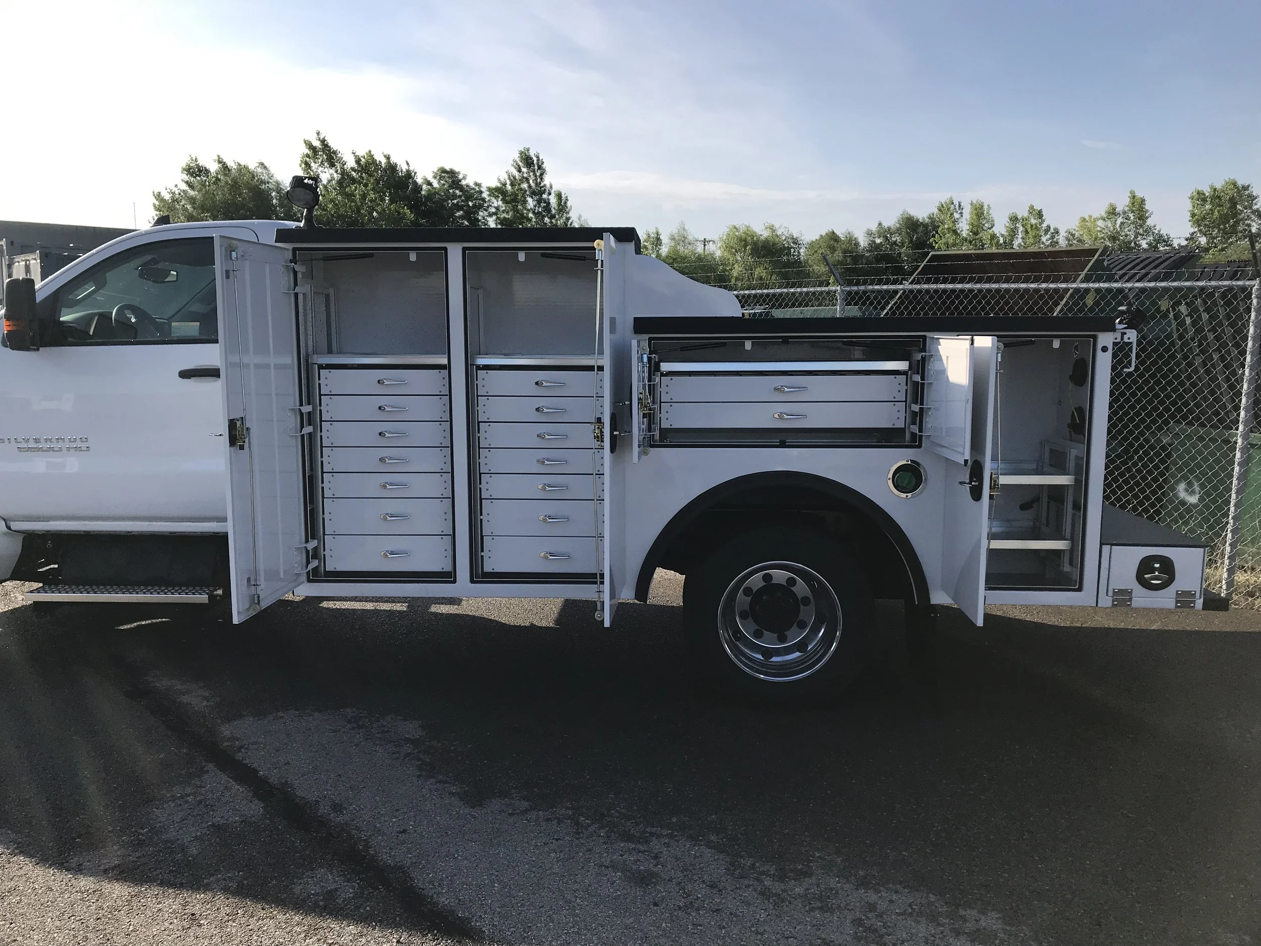 Service body installation