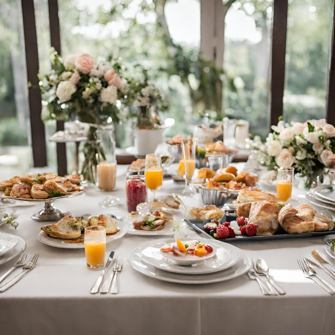 Brunch de mariage, table festive et intime
