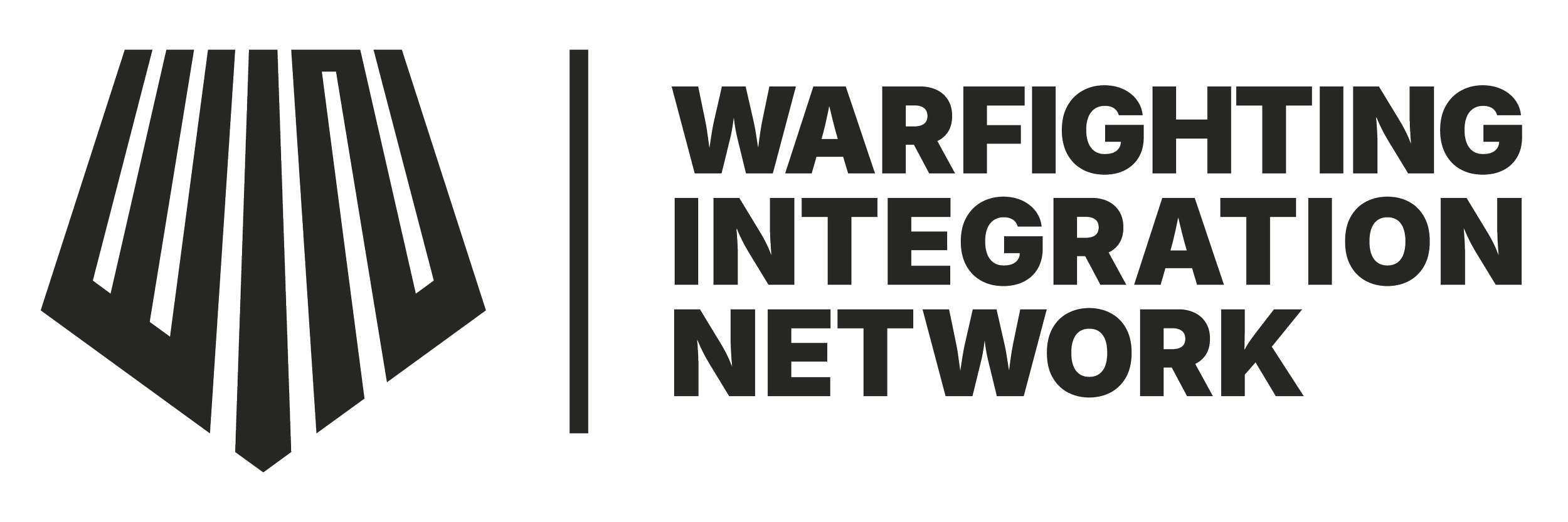 Logo of Warfighting Integration Network with a stylized pentagon icon containing the word WIN.
