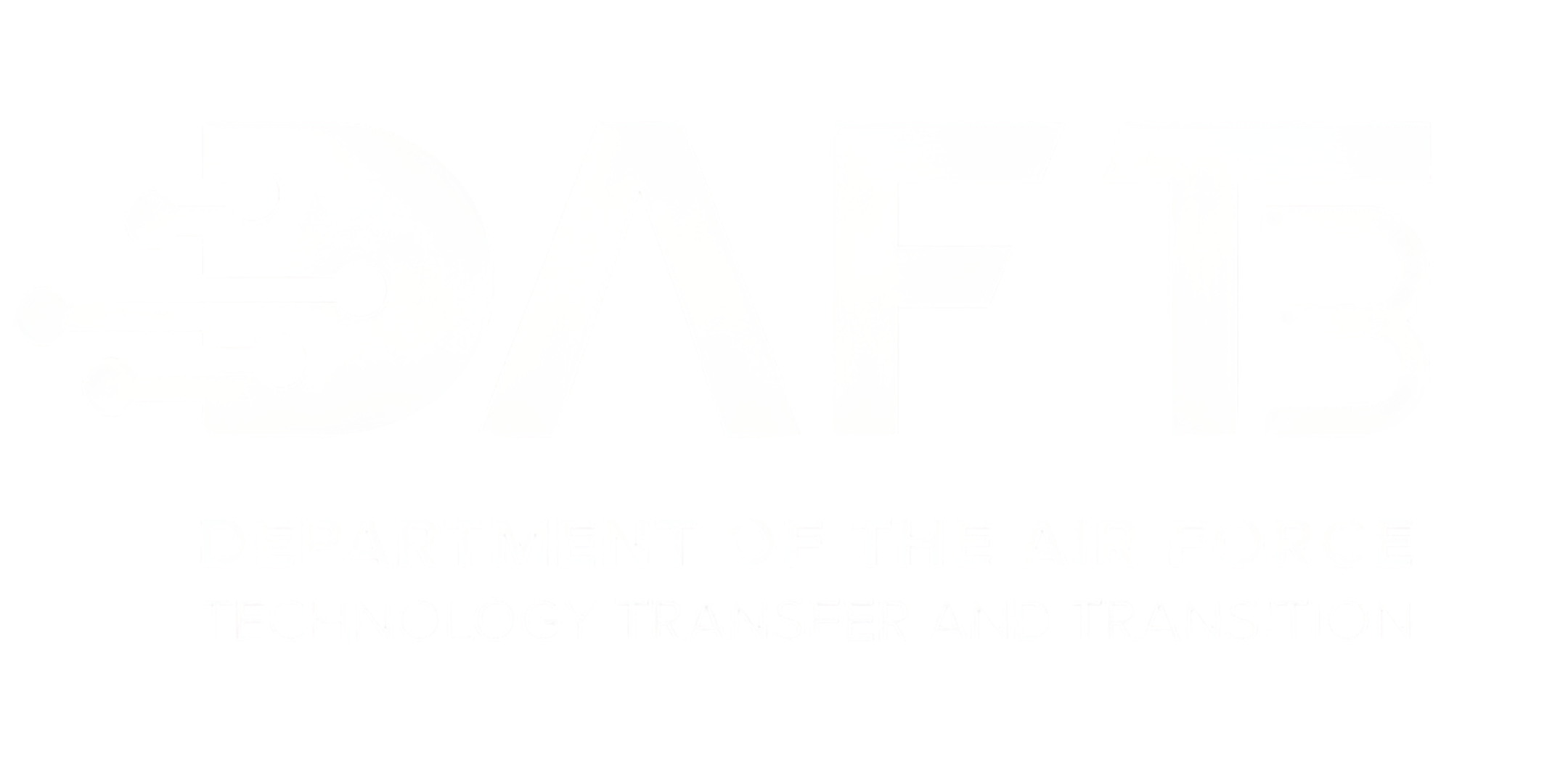 Department of the Air Force logo with a stylized eagle and the text 'DAF B3' and 'Department of the Air Force Technology Transfer and Transition'.