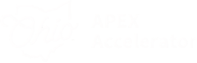 Logo with Ohio outline and text 'Ohio Apex Accelerator'