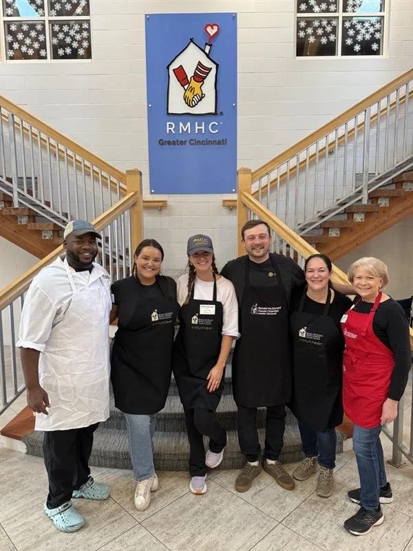 M.U.C. team at RMHC Greater Cincinnati volunteering