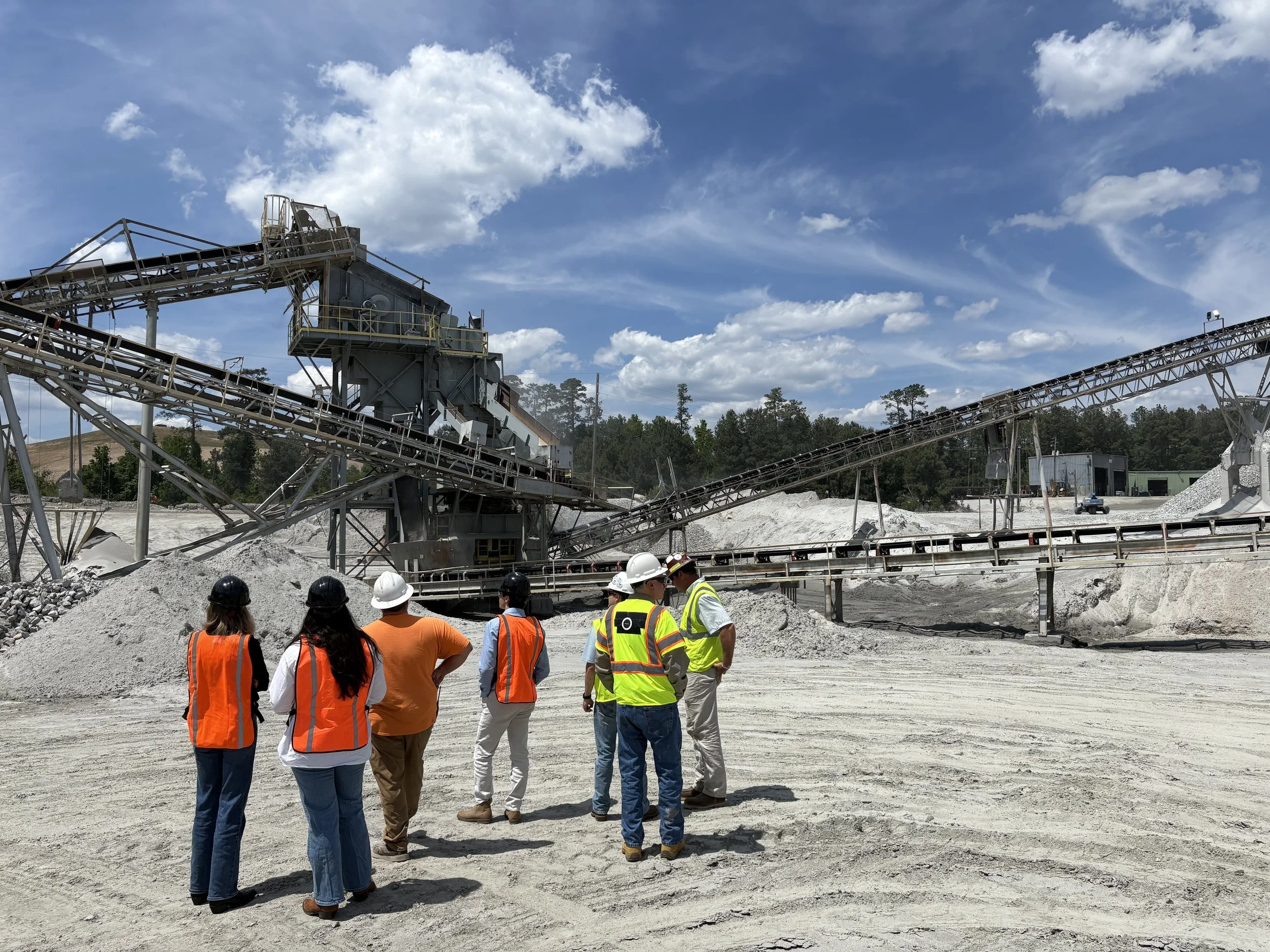 M.U.C. team at an asphalt plant