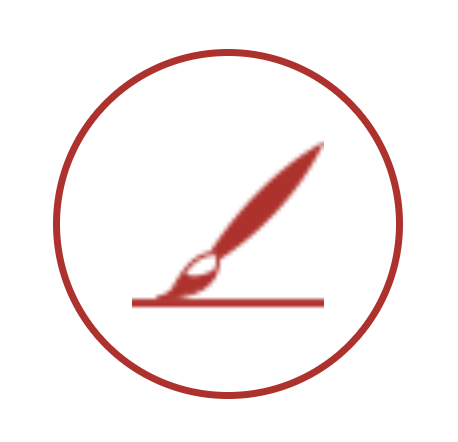MB Sport icon of a fountain pen inside a red circle.