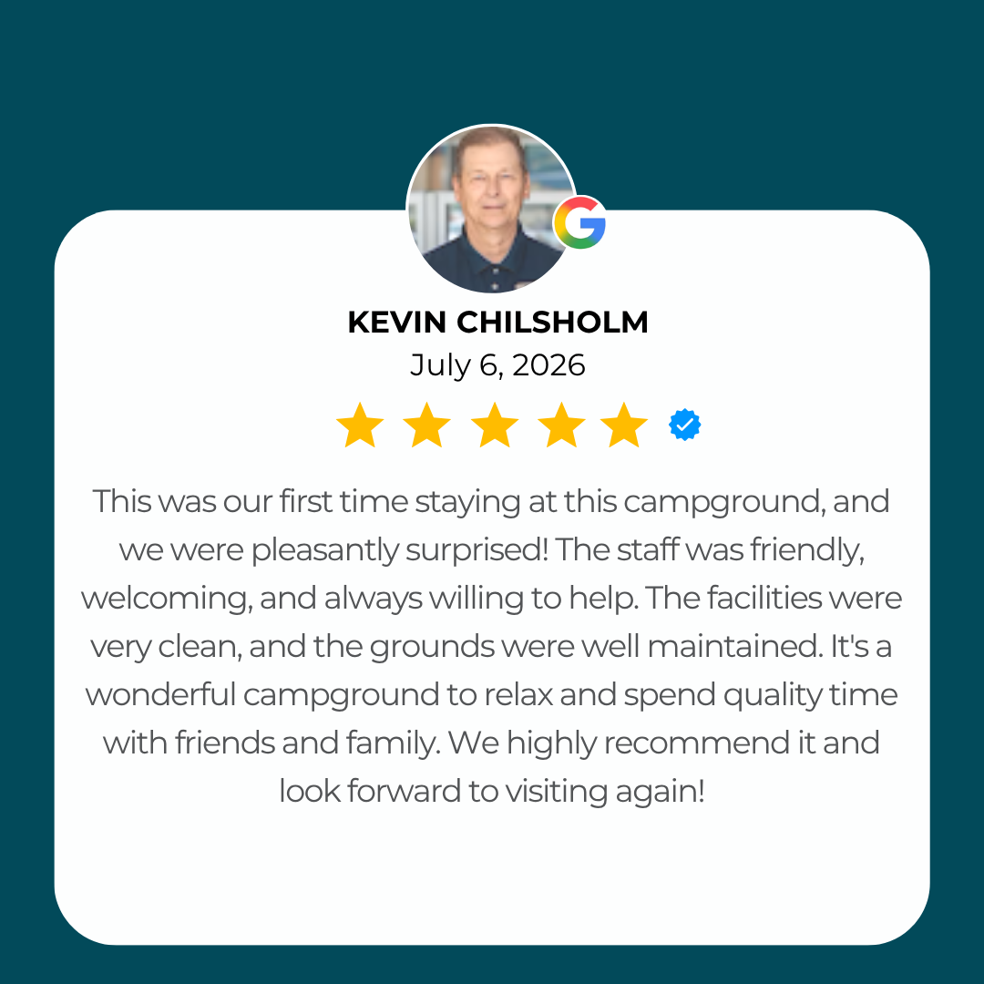 5-Star Google Review from a guest Kevin Chilsholm